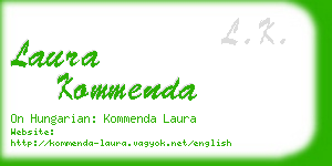 laura kommenda business card